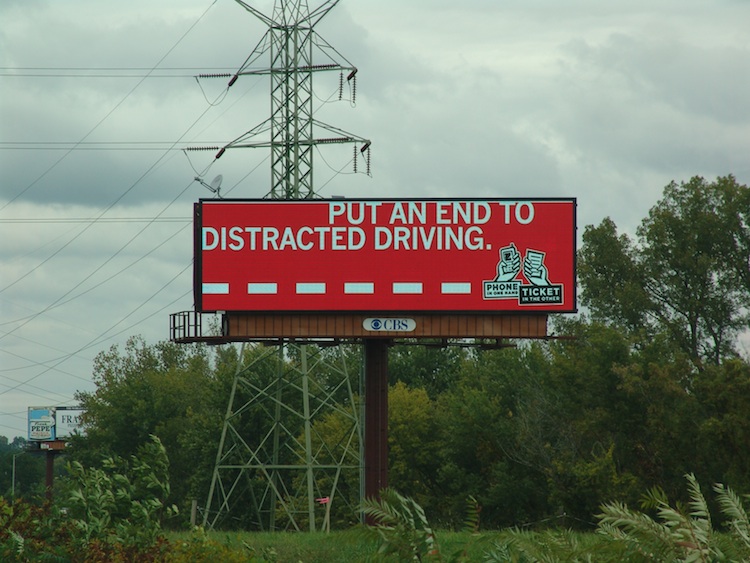 Highway Billboards Secretly Watching Us